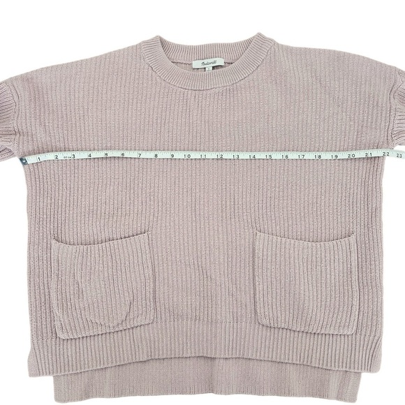 Madewell Patch Pocket Pullover Sweater pink small - Picture 6 of 11